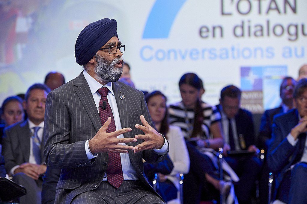 Harjit Singh Sajjan NATO Engages The Brussels Summit Dialogue 2018 MIC0091