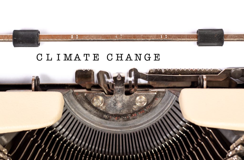 climate change type writer