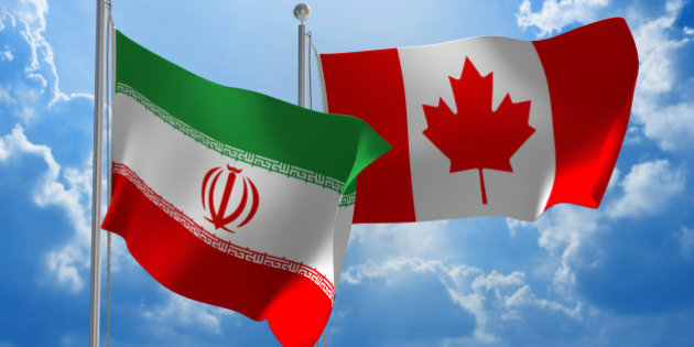 iran canada glag cartoon