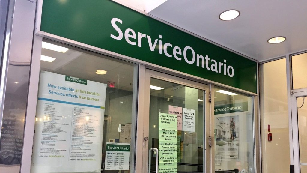 Service Ontario Outage