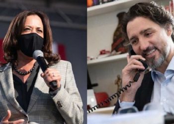 گفت‌وگوی تلفنی جاستین ترودو و کامالا هریس