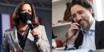 گفت‌وگوی تلفنی جاستین ترودو و کامالا هریس