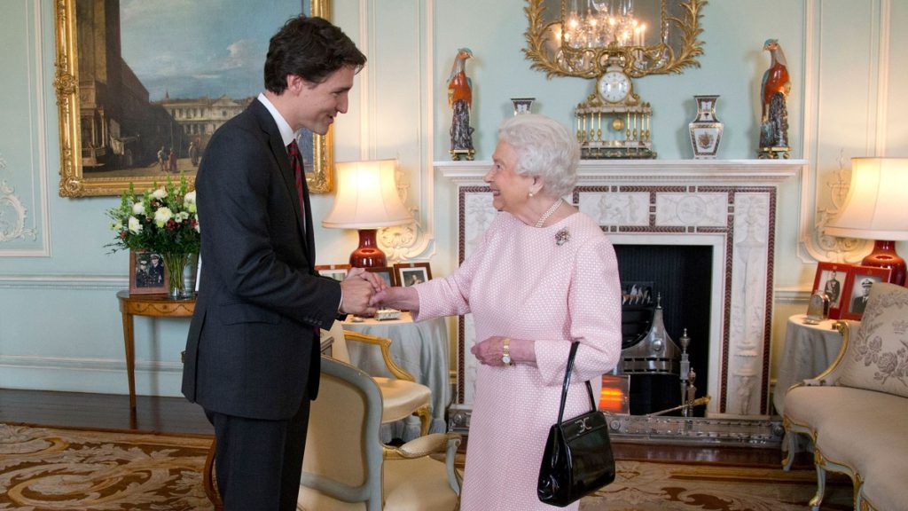 justin trudeau and queen elizabeth