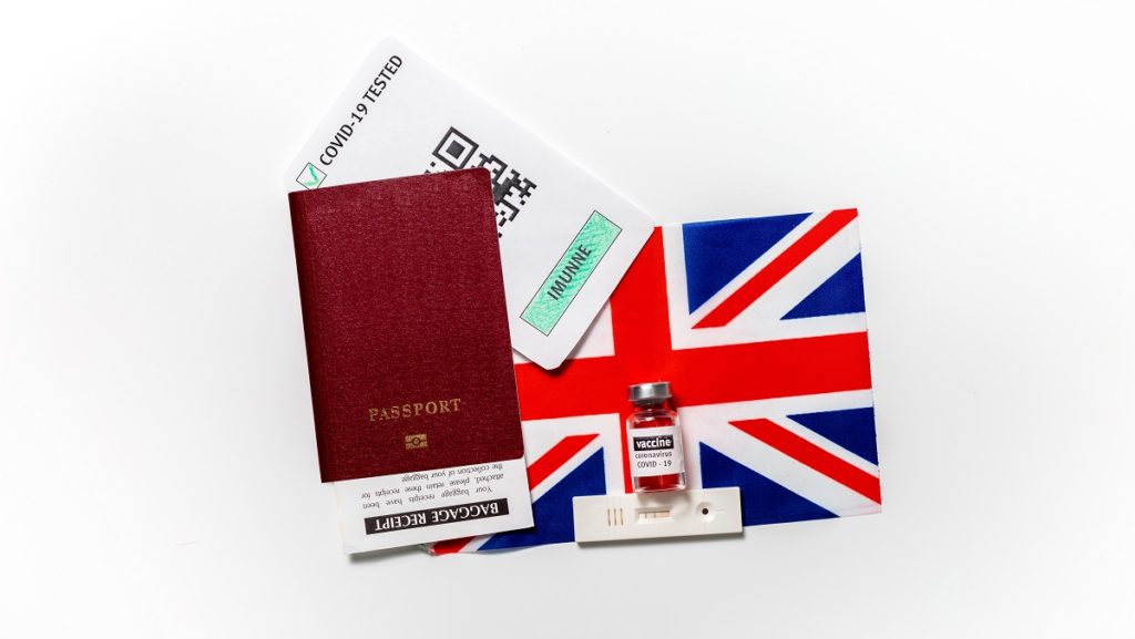 immunity passport travel during lockdown vaccination united kingdom