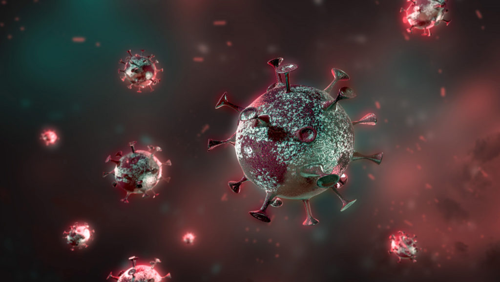 realistic coronavirus background copy