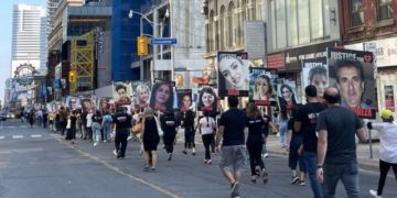 راهپیمایی دادخواهی برای جان‌باختگان هواپیمای اوکراینی در تورنتو برگزار شد