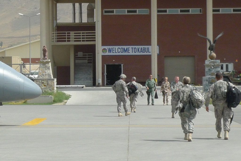 Military terminal at Kabul International Airport in 2010