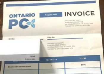 شیوه درخواست کمک مالی حزب محافظه‌کاران پیشرو آنتاریو مورد انتقاد قرار گرفت
