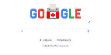 لوگوی گوگل هم رنگ انتخابات کانادا به خود گرفت