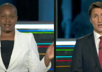 پل: حزب لیبرال هیچ‌وقت رهبر زن نداشته است.ترودو: شما نمی‌توانید آموزش مدیریت حزب دهید!