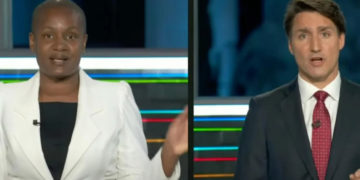 پل: حزب لیبرال هیچ‌وقت رهبر زن نداشته است.ترودو: شما نمی‌توانید آموزش مدیریت حزب دهید!