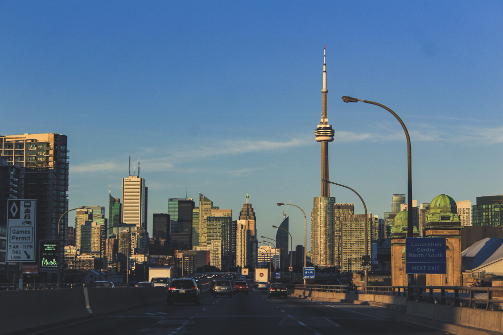 highway view toronto city