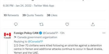 استفاده عجیب وزارت امور خارجه کانادا از واژه نادرست “خلیج عربی” به‌جای “خلیج فارس”!