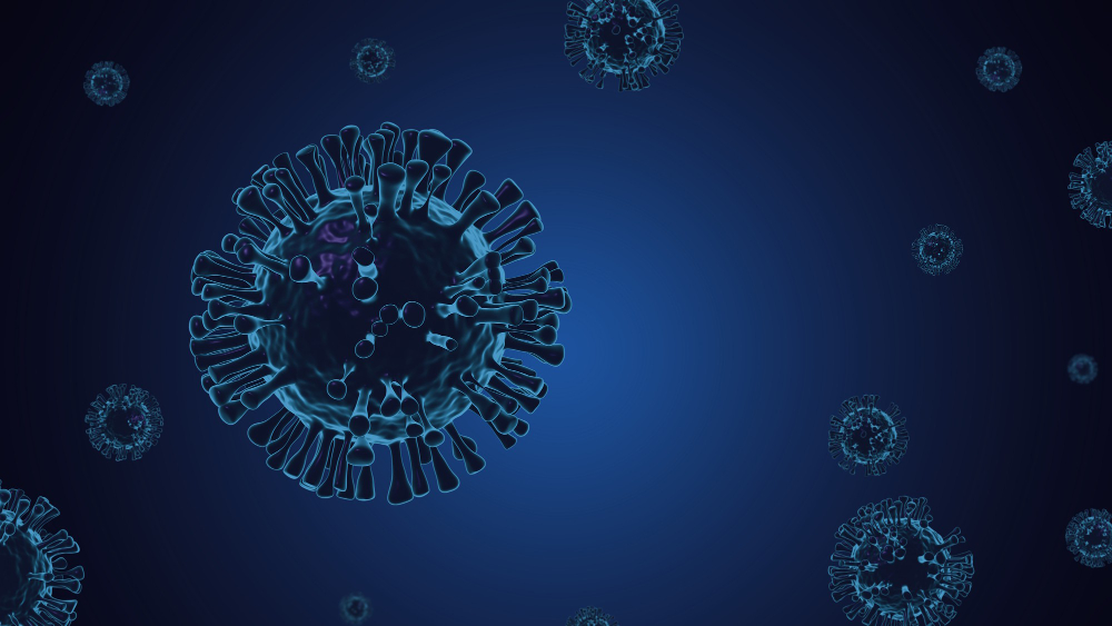 covid 19 coronavirus 3d virus render background