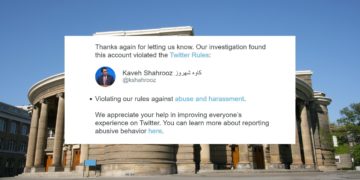 UofT Remains Silent on "Abuse and Harassment" Notice from Twitter for its Staff Kaveh Shahrooz 4 UofT Remains Silent on “Abuse and Harassment” Notice from Twitter for its Staff Kaveh Shahrooz