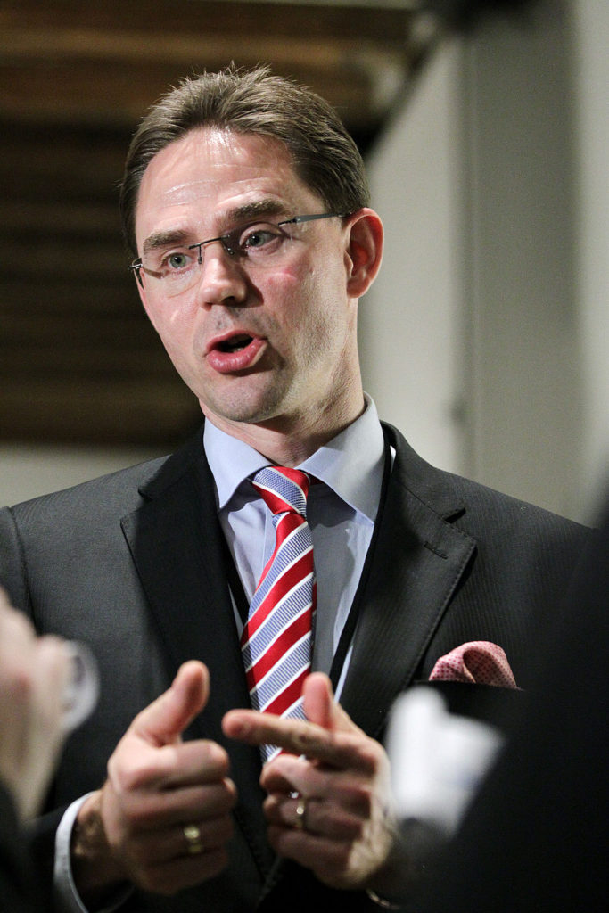 1024px Finlands statsminister Jyrki Katainen. Nordiska och baltiska statsministrar mots vid Nordiska Radets session i Kopenhamn 2