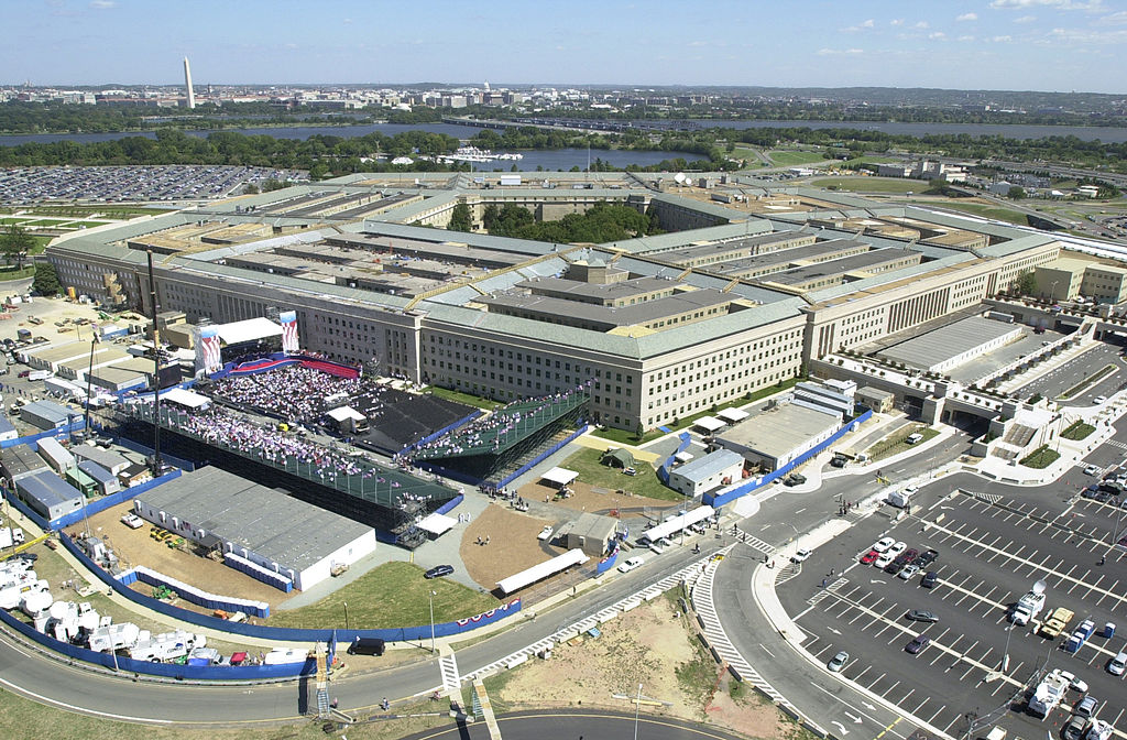 1024px Pentagon Aerial on September 11 2002 by Angela Stafford U.S. Air Force DOD 020911 F 3968S 001 290165442