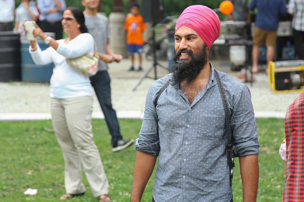 2048px MPP Jagmeet Singh at his annual community BBQ in 2014