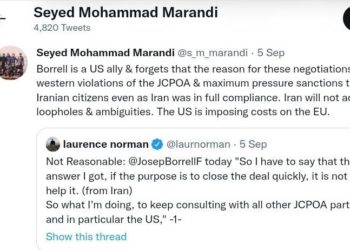 مشاور تیم مذاکره‌کننده ایران: ایالات‌متحده برای اتحادیه اروپا هزینه‌تراشی می‌کند