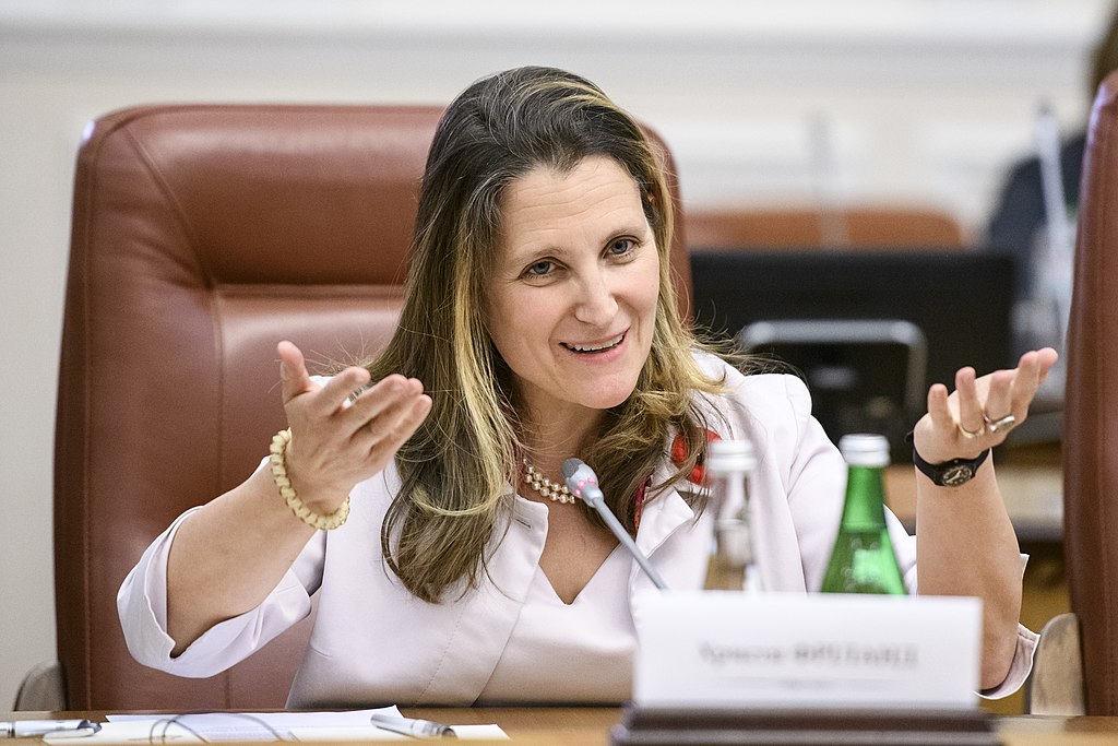 Prime Minister Volodymyr Groysman met with Minister for Foreign Affairs of Canada Chrystia Freeland 2019 MUS0136