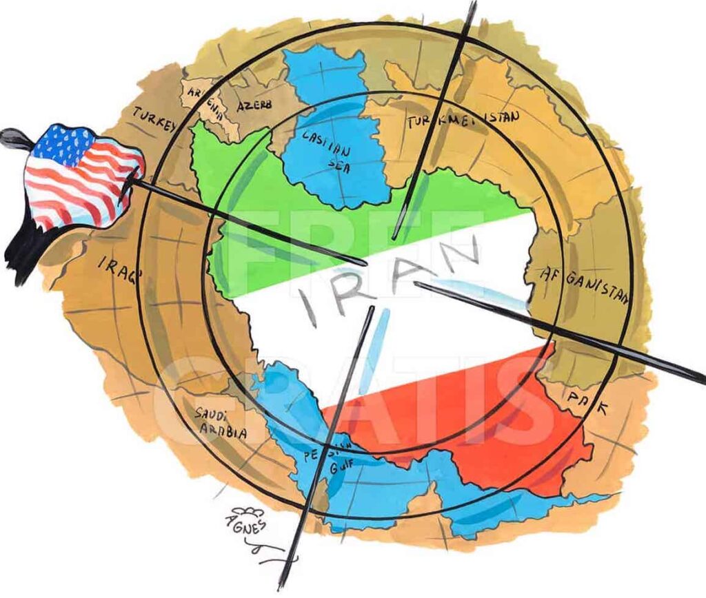 iran usa ziel geopolitik agnes karikaturen gratis comic clipart hd wm