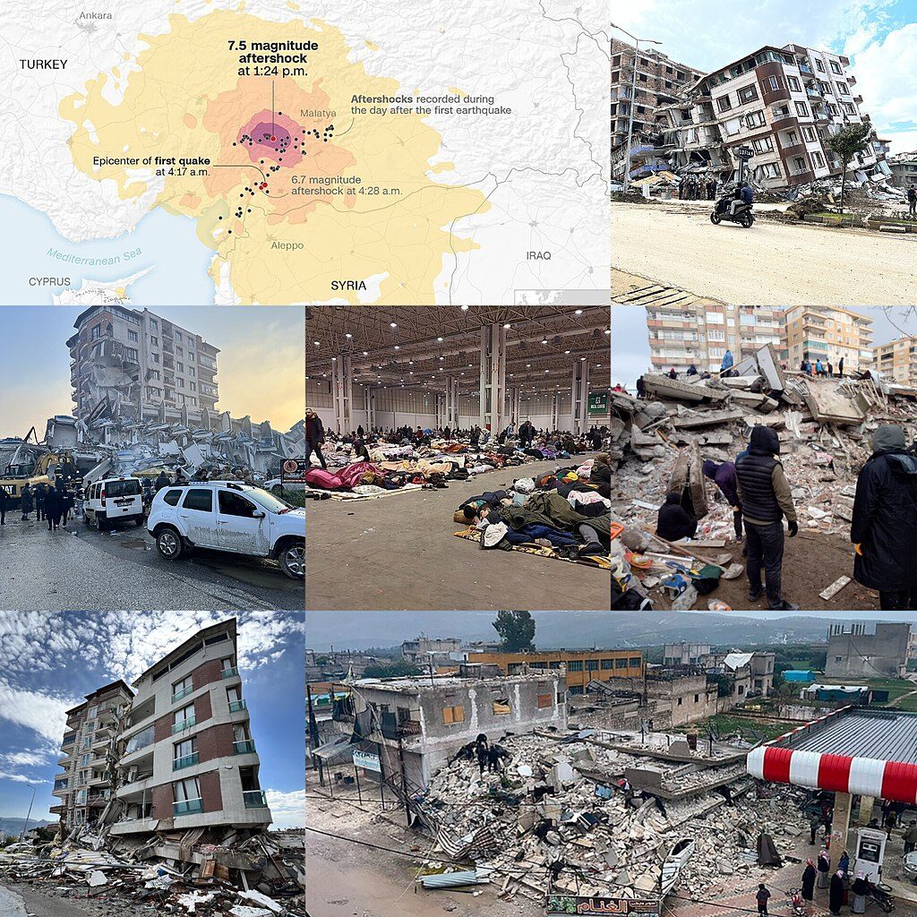 2023 Turkey–Syria earthquake montage