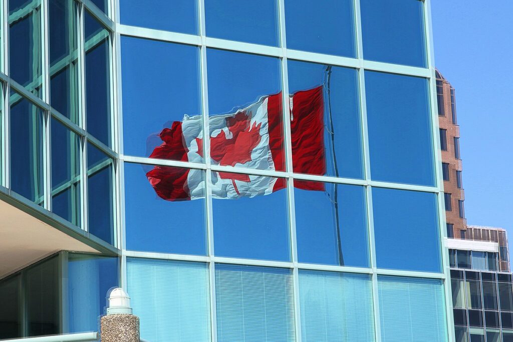 Reflection Canadian Flag