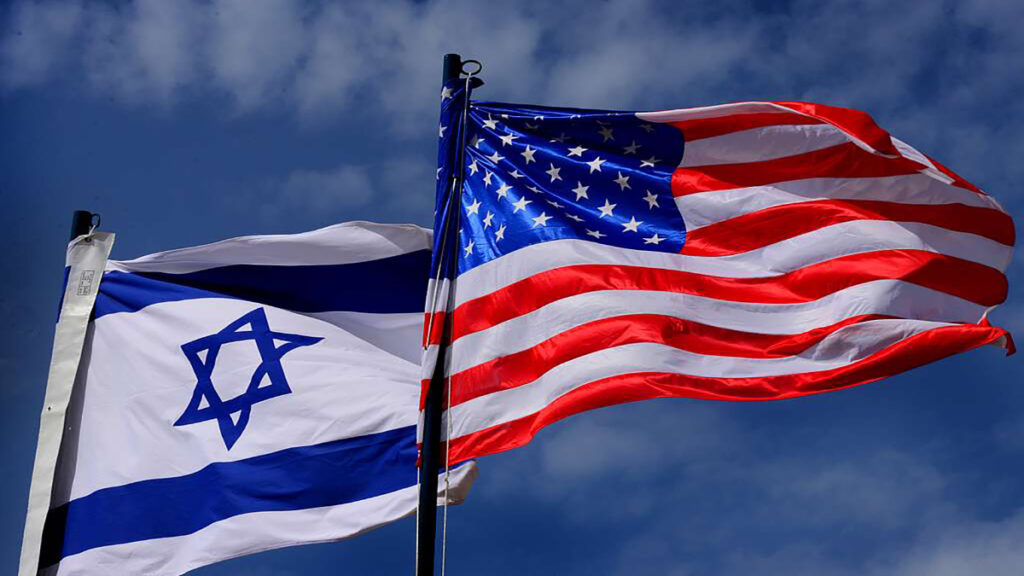 the flags of israel and the