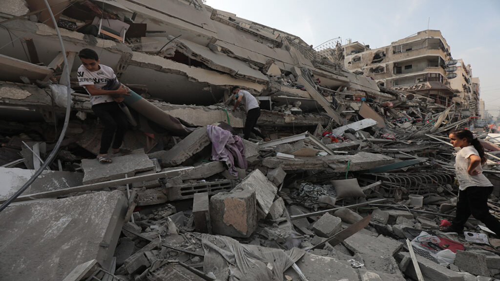 Damage in Gaza Strip during11111111111