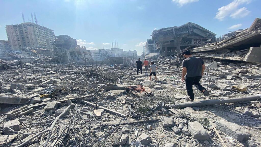 Damage in Gaza Strip during t111111111