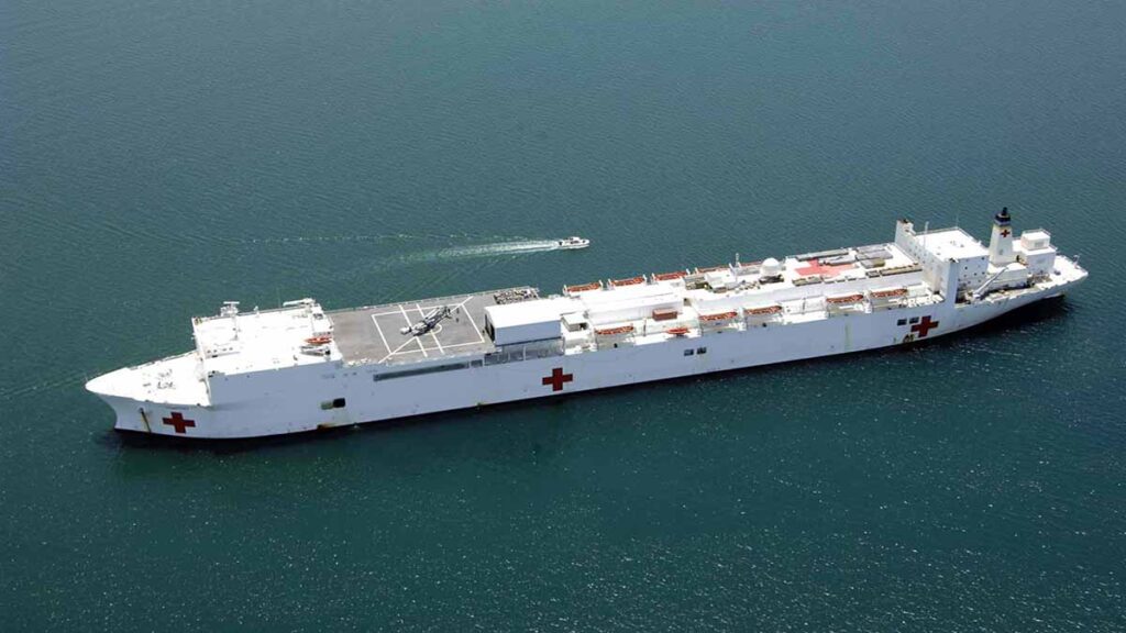 090411 A 1786S 088 USNS Comfort T AH 20 in Hati