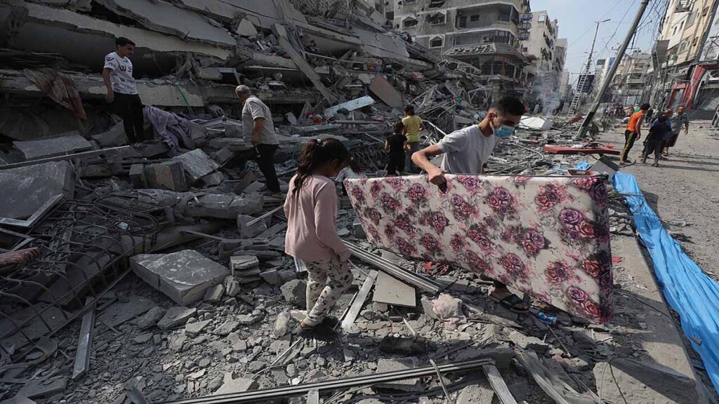 Damage in Gaza Strip during 1111111111111111