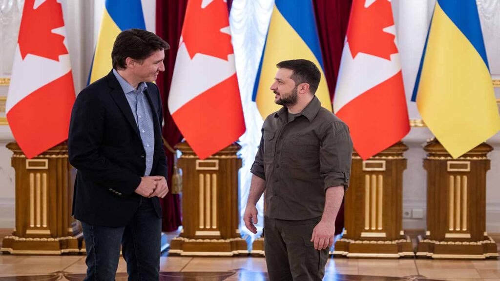 Justin Trudeau Volodymyr Zelensky 111111111111111