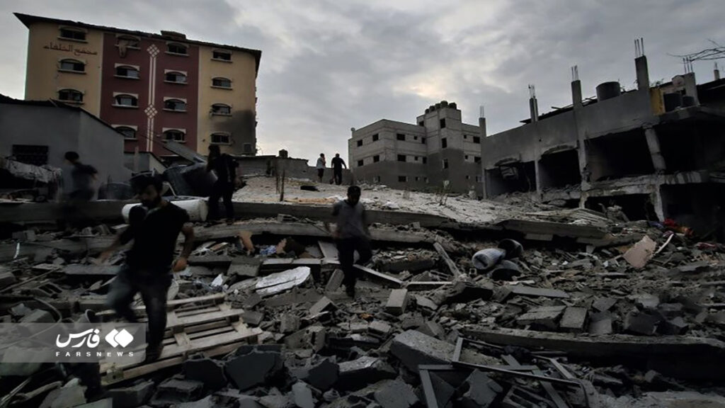 Fars Photo of Destruction in 1111111111111Gaza Strip during 2023 War 11
