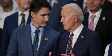 بایدن می‌گوید به خاطر ترودو، جهان وضعیت بهتری دارد